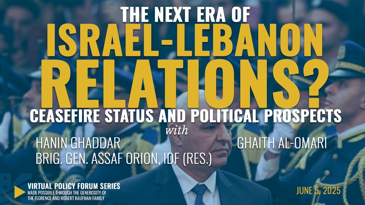 The Next Era of Israel-Lebanon Relations? Ceasefire Status and Political Prospects