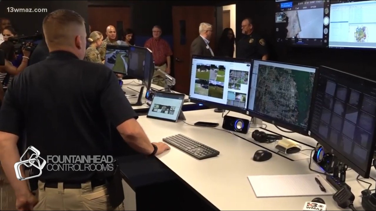 Warner Robbins Police Real Time Crime Center - Fountainhead Control Rooms