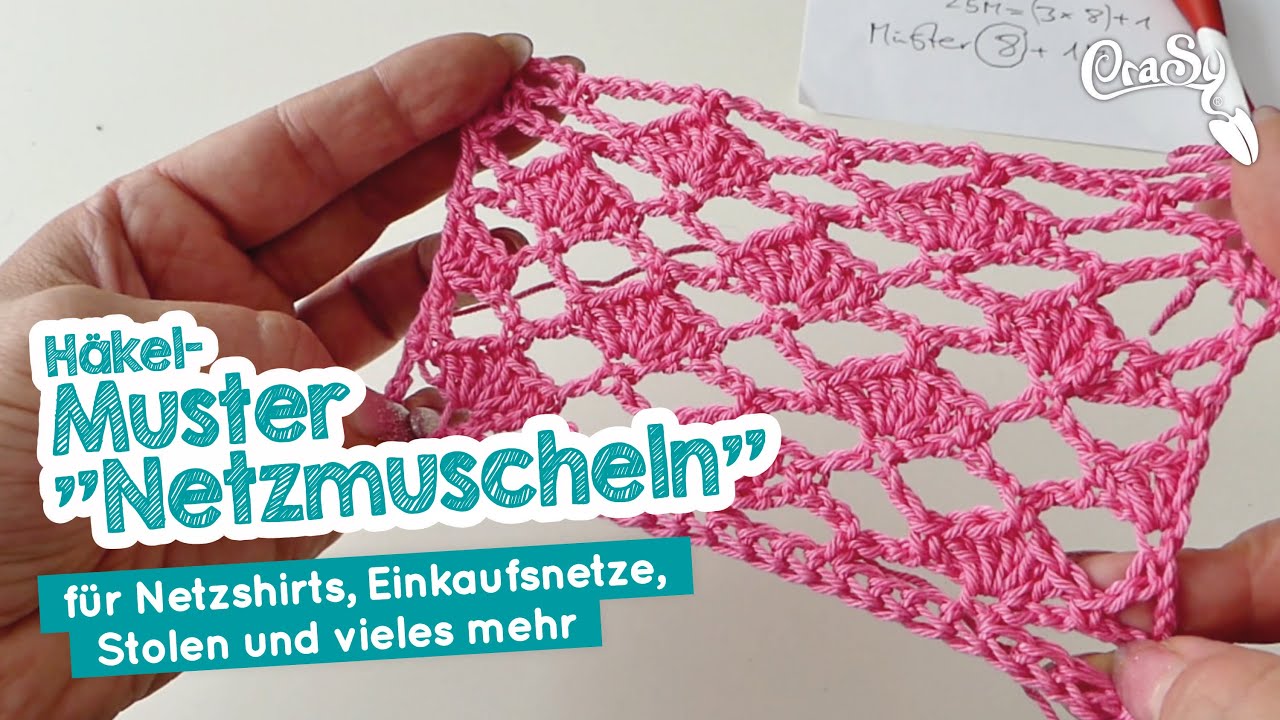 Häkelmuster Netzfächer für #Einkaufsnetz, #Netzshirt und vieles mehr #häkeln #Anfängergeeignet