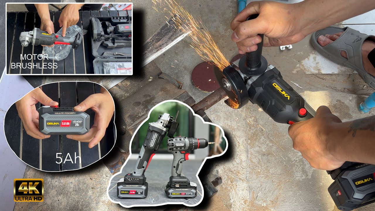 ลูกหมูหินเจียร์โอซูกะโฉมใหม่ รุ่นOCAG746-P1  #osuka #โอซูกะ #osukapowertool #หินเจียร์ไร้สาย