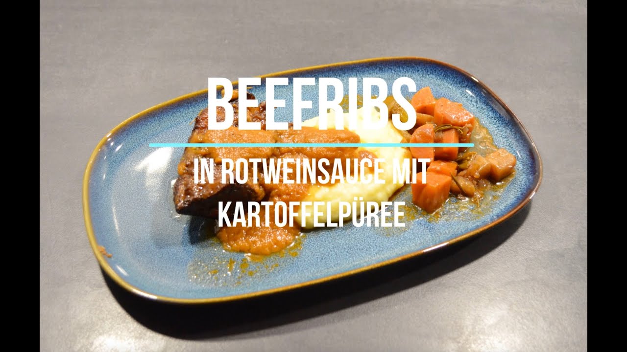 Beef Ribs mit Rotweinsauce