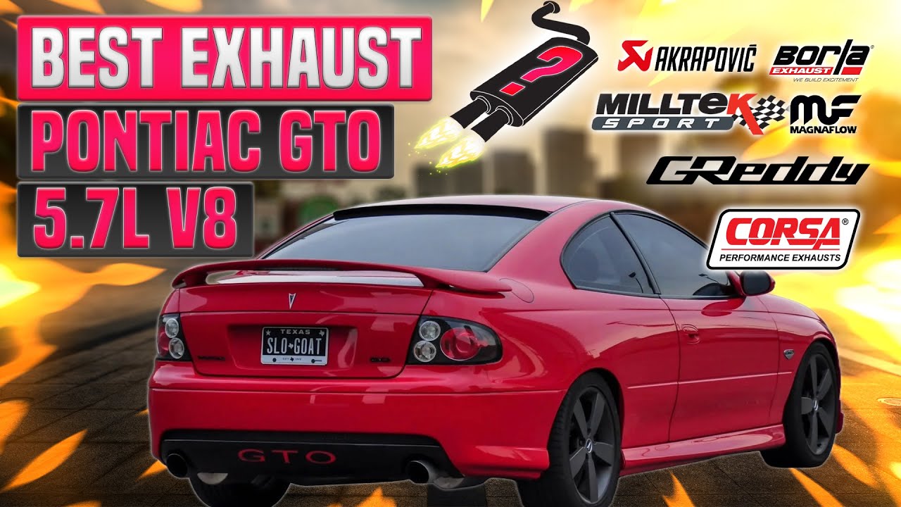 Pontiac GTO Exhaust Sound 5.7L V8 🔥 Straight Pipe,Acceleration,Corsa,Stock,Borla,Review,Upgrade+