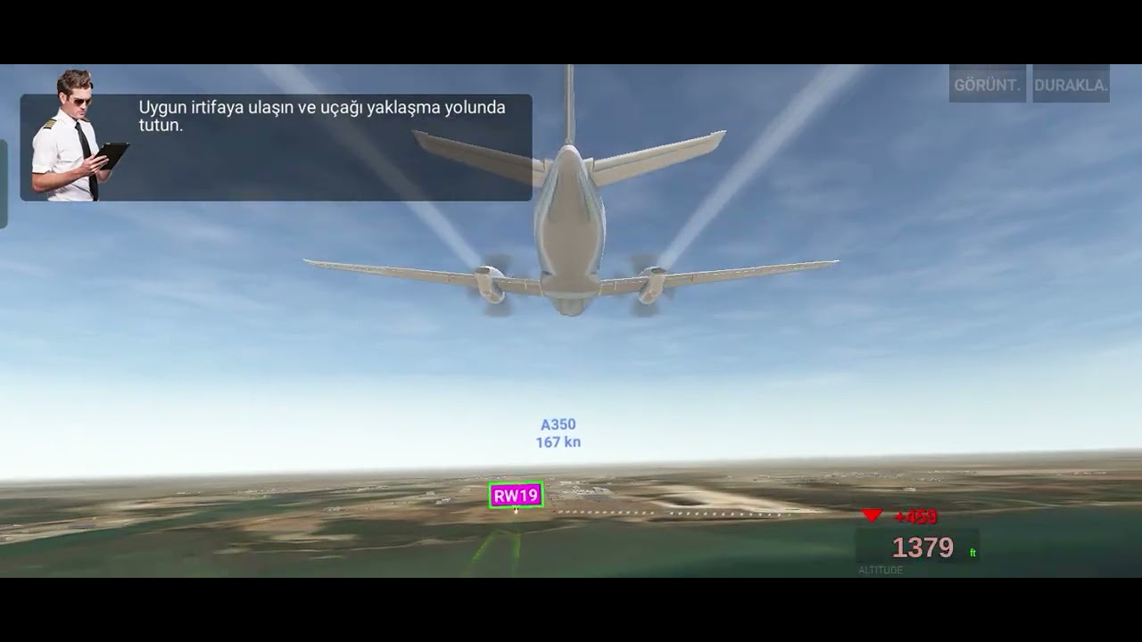 Uçakta müzik açarken ben