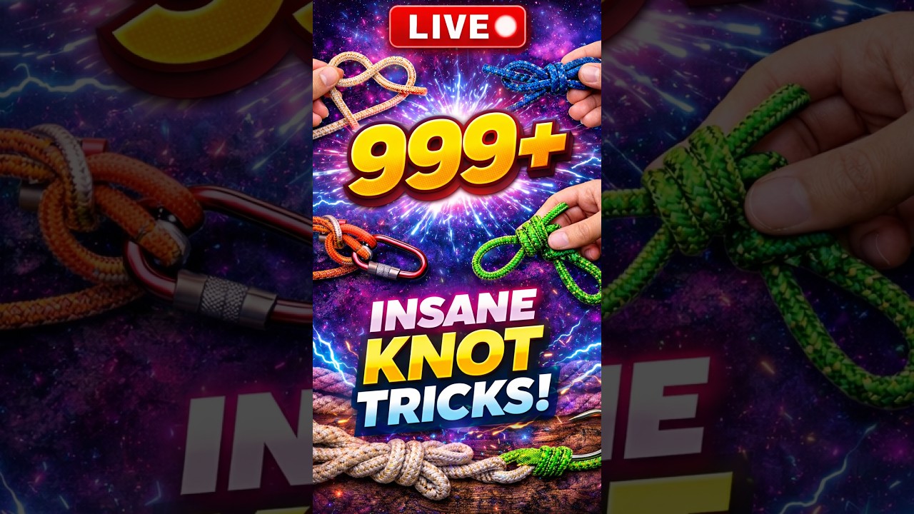 LIVE 🔴 999+ Rope Knot Tricks! The Ultimate Knots Marathon You Can’t Miss!