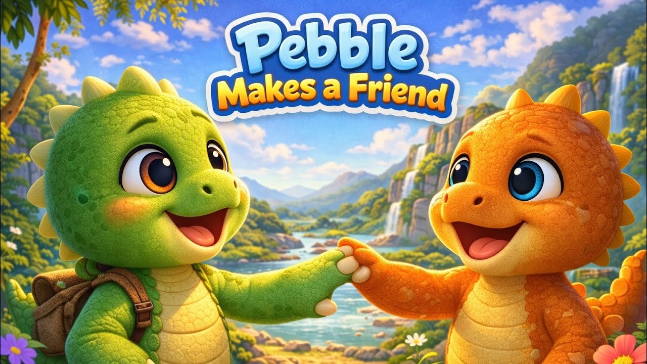 Pebble Makes a New Friend 🦕 | A Sweet Dinosaur Bedtime Story for Kids
