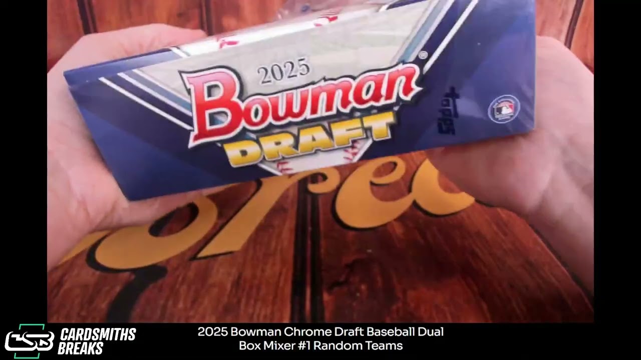 2025 Bowman Chrome Draft Baseball Dual Box Mixer #1