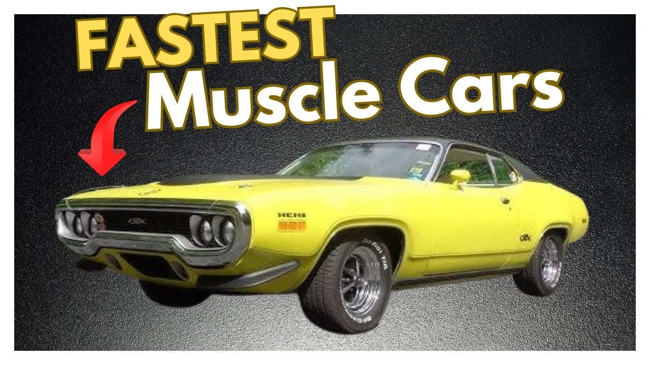 100 FASTEST American Muscle Cars of The 60s & 70s
