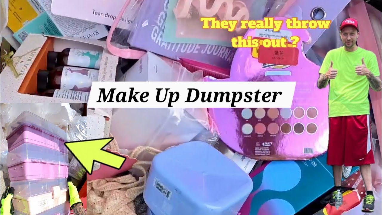 I hit the Makeup 💄 mother load dumpster diving!