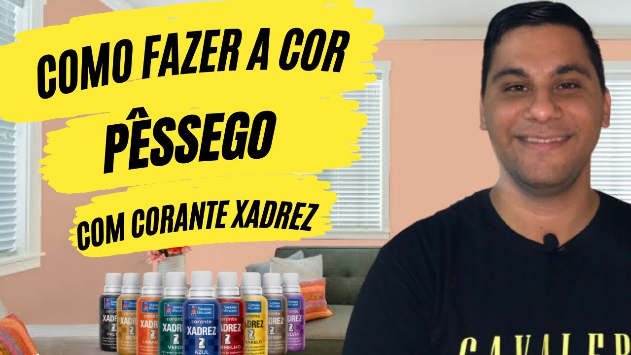 COMO FAZER A COR PÊSSEGO COM CORANTE XADREZ - duas tonalidades