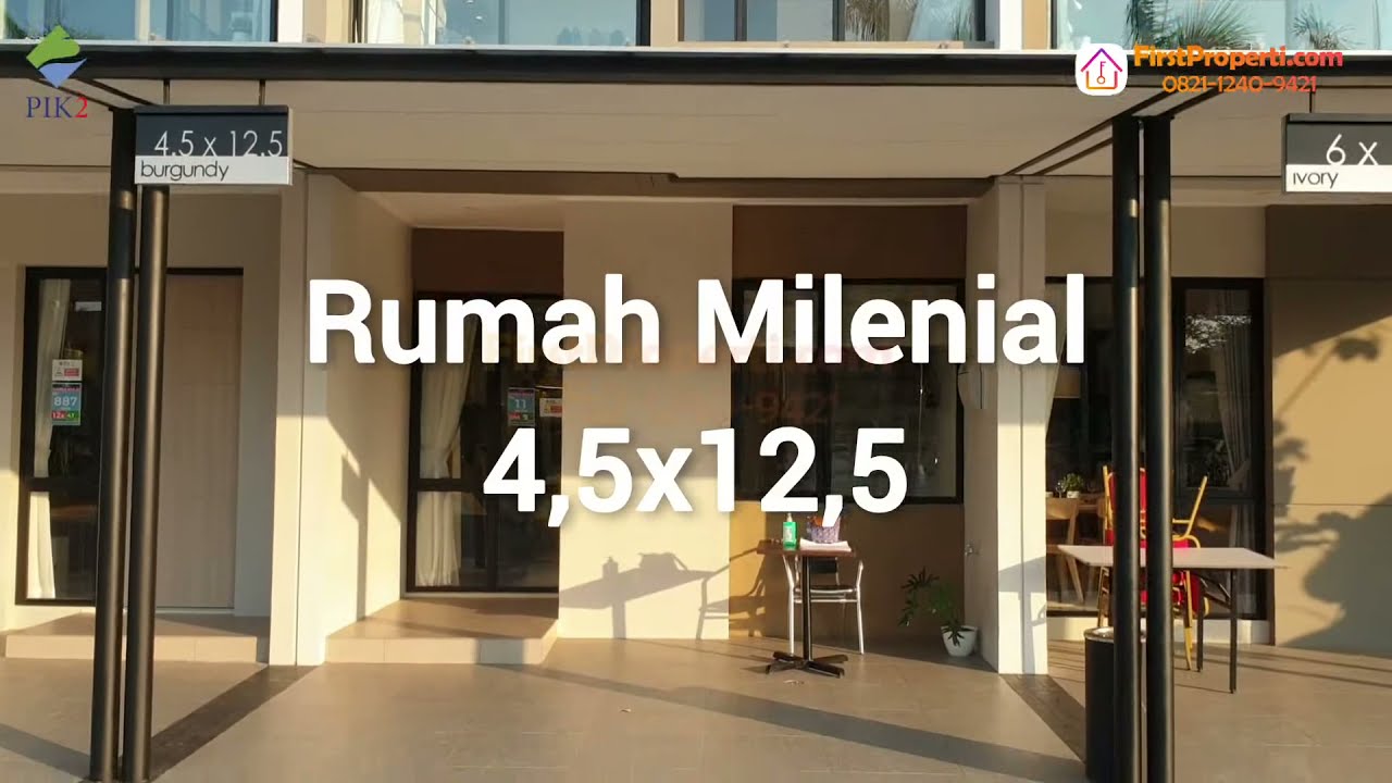 PIK 2 Rumah Milenial 4,5x12,5 harga 1,2 M an