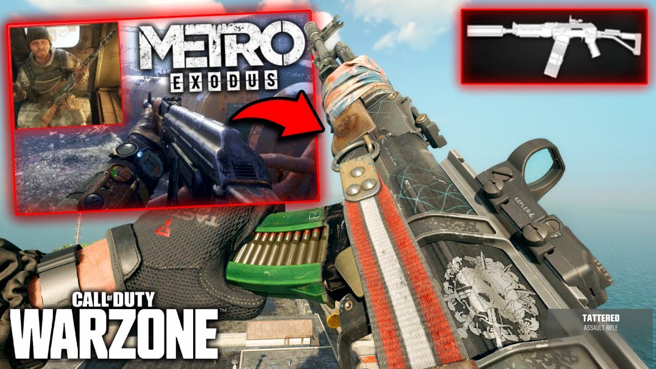 Artyom AK-74 & Saiga-12 Loadout from Metro Exodus in Warzone Solos Win Gameplay