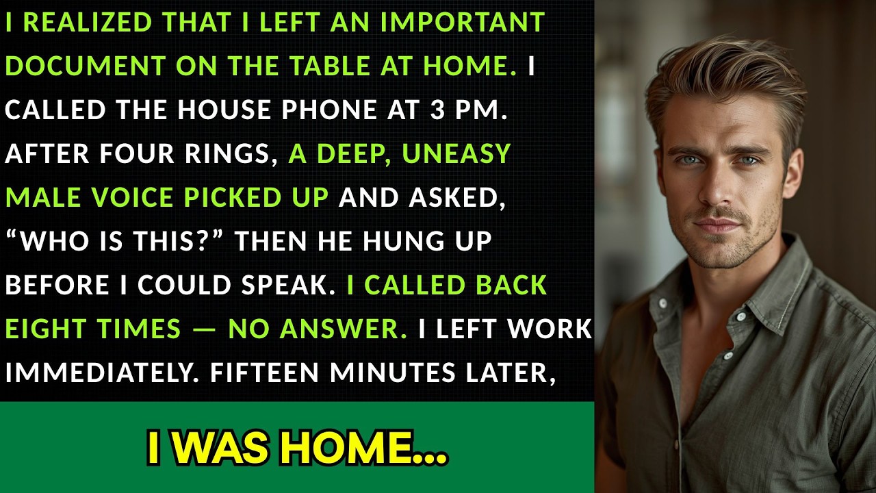 Around 3 PM, I Called Home — But A Man Picked Up And Asked, “Who’s This?” Then I Heard My Wife Yell