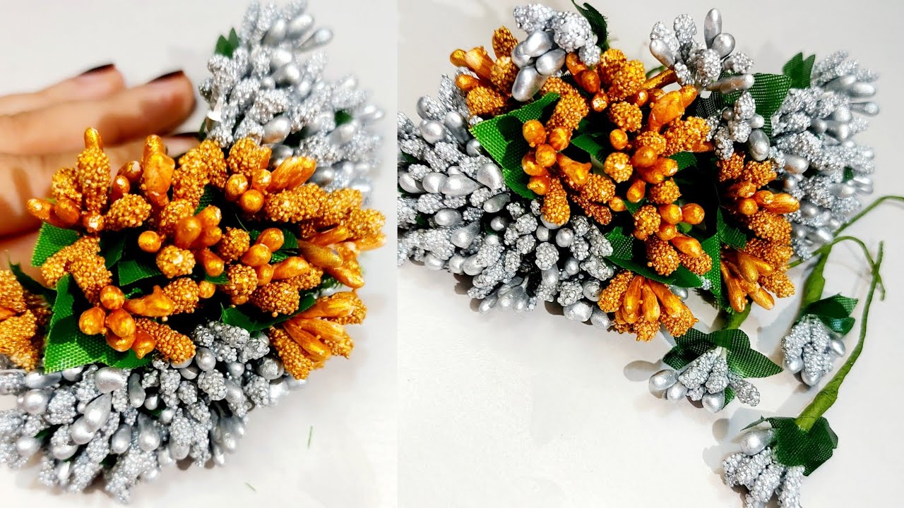 Stamen Buds Flowers Making with Clay |Pollen Flower|Easy Flower Making Tutorial for Crafts & Jewelry
