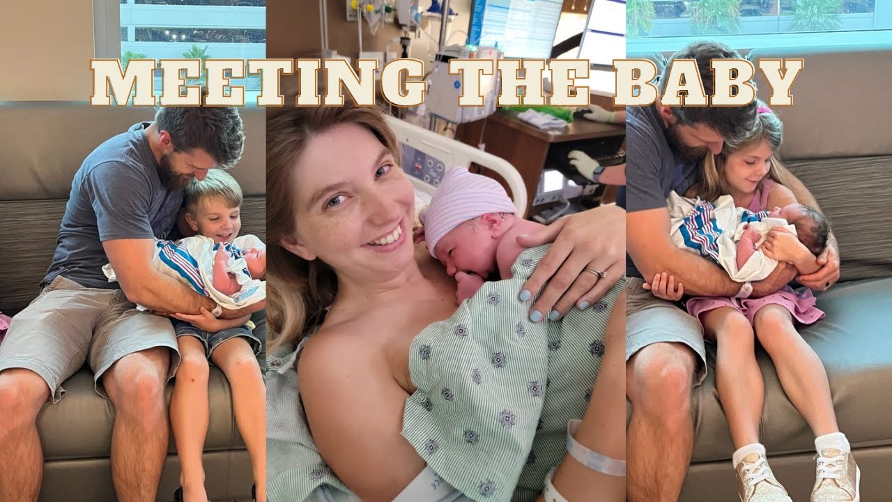 OLDER SIBLINGS MEET THEIR BABY BROTHER!