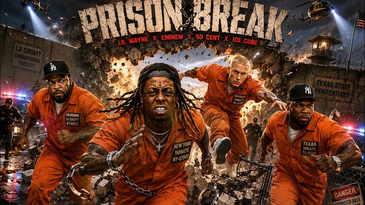 PRISON BREAK 🚨⛓️🔥Lil Wayne &times; Eminem &times; 50 Cent &times; Ice Cube(Official Music Video)