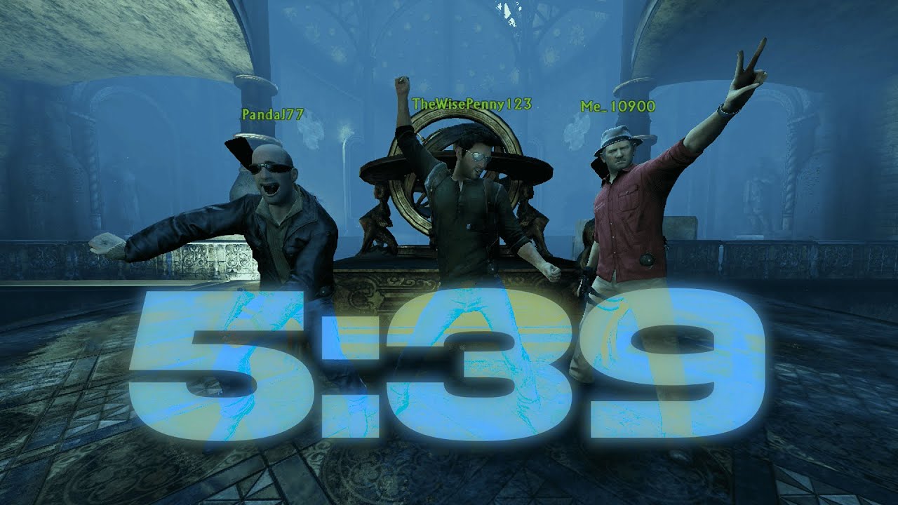 Uncharted 3 Co-Op London Underground Speedrun in 5:39 (WR)
