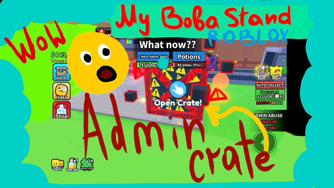 My Boba Stand ADMIN ABUSE ON ROBLOX