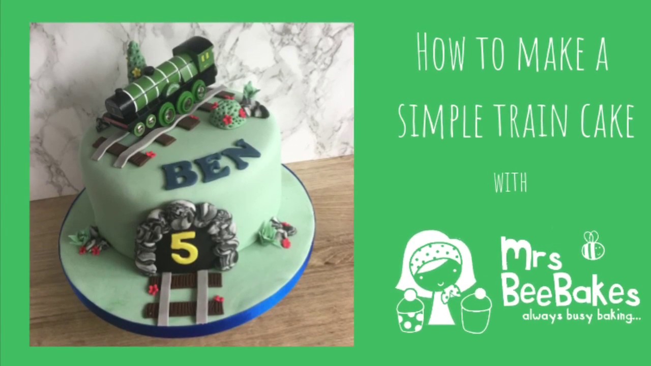 How to make a simple train cake