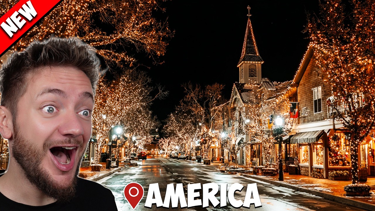 America Does Christmas DIFFERENTLY &mdash; German Reacts to Top 24 Holiday Towns USA