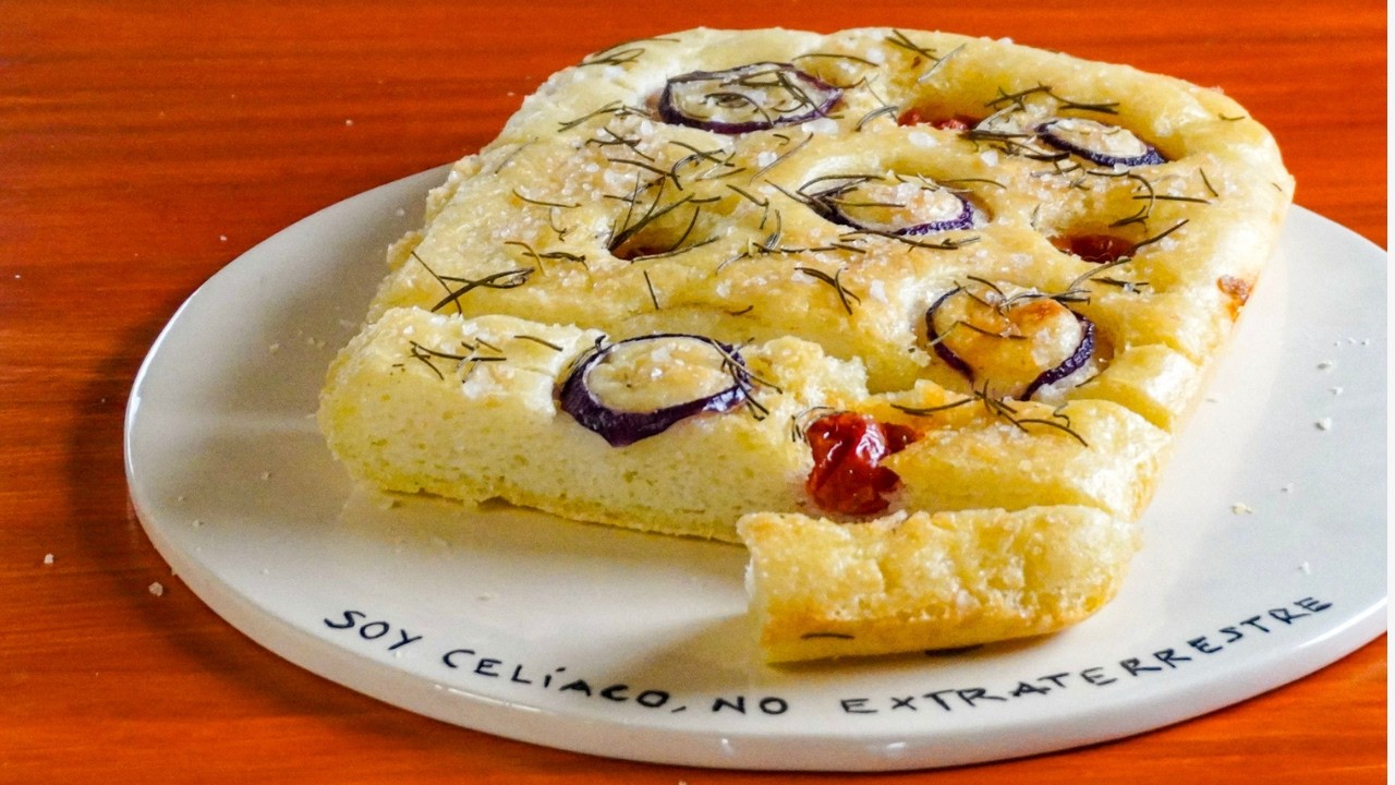 🔸FOCACCIA SIN GLUTEN [receta de focaccia sin TACC 100% sin huevos ni lácteos]