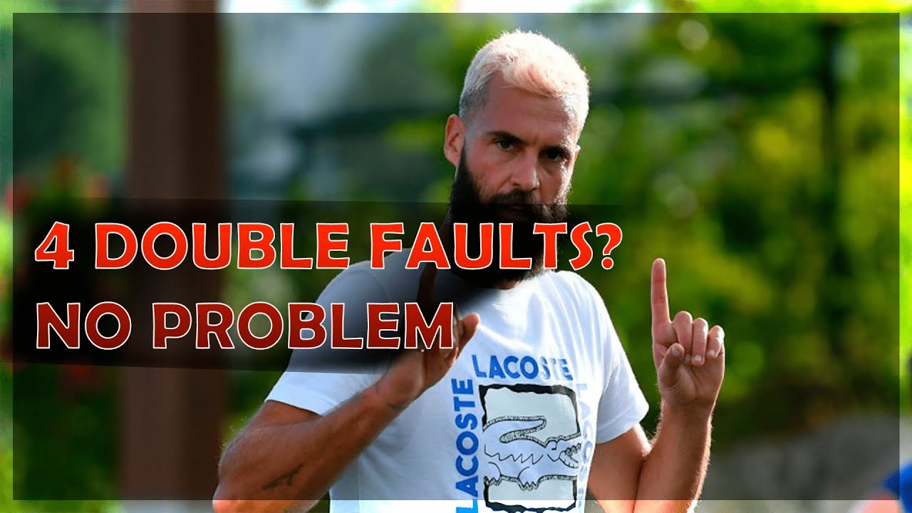 4 Double Faults in a Game| Benoit Paire style| Highlights