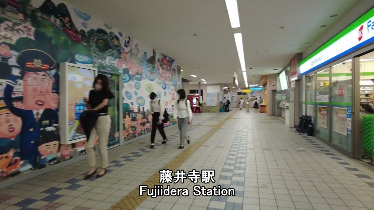 【4K/Walk】藤井寺駅から葛井寺まで歩く Walk from Fujiidera Station to Fujiidera Temple (Osaka, Japan) (2022)