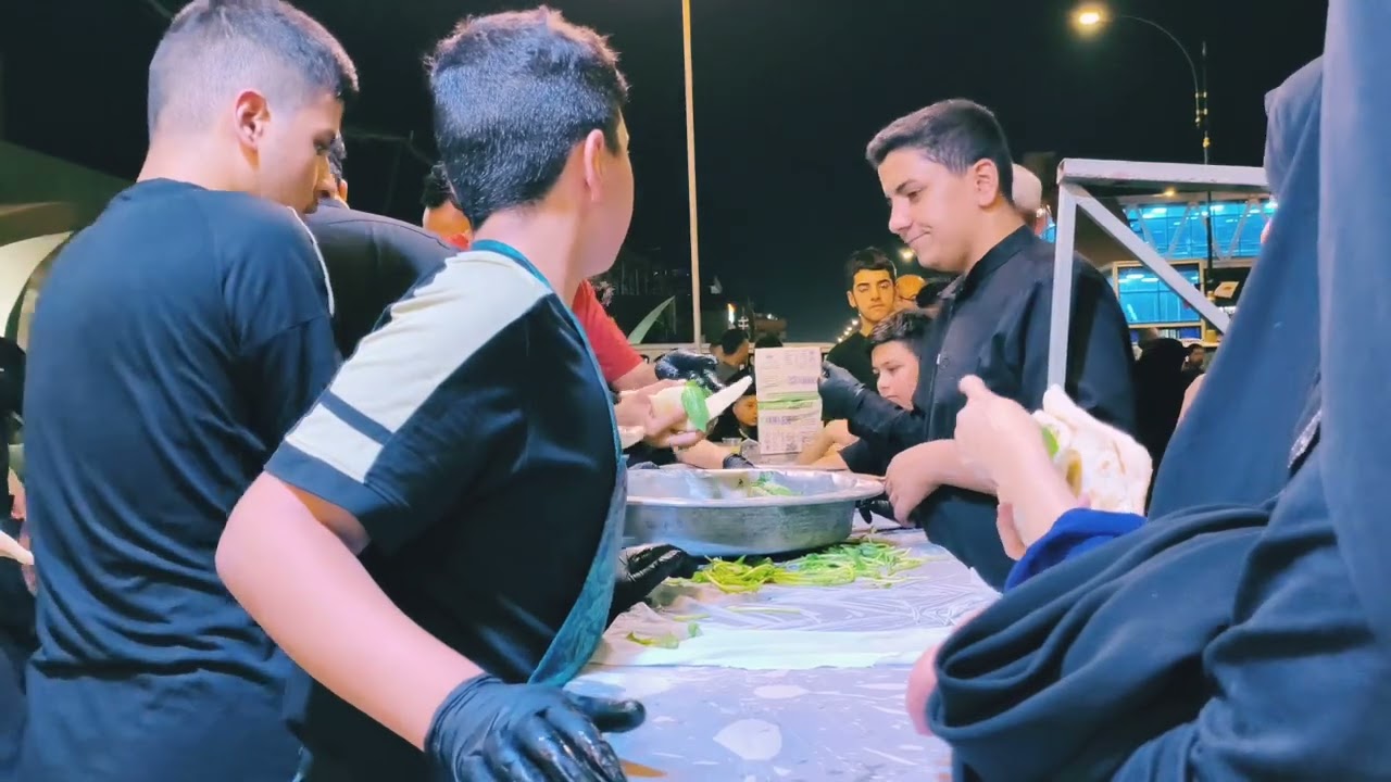 موكب أحباب الحسين الخدمي كربلاء المقدسة زيارة الأربعين اليوم الخامس من الخدمة 