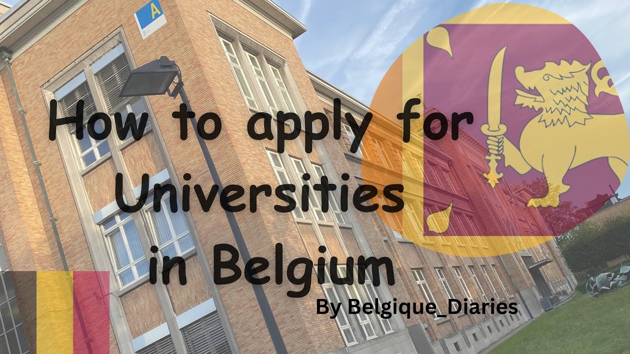 Applying for Universities in Belgium from Sri Lanka🇱🇰 #studyinbelgium #studyineurope