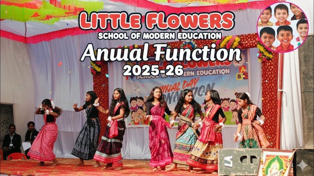 ANNUAL FUNCTION 2025-2026, Odia Dance 🪩 Performance Little kid's ❤️ For LITTLE FLOWERS SCHOOL 