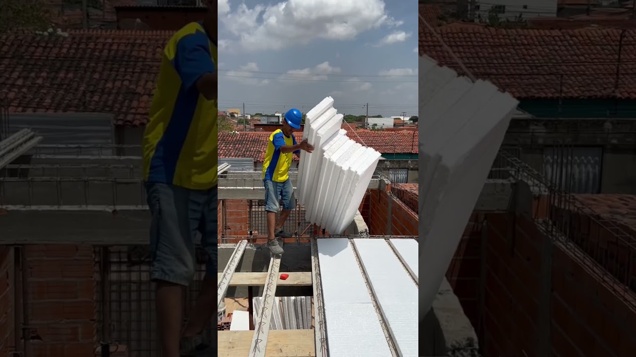 OR&Ccedil;AMENTO DA LAJE! #pedreiro #construcao #obra #reforma #fyp