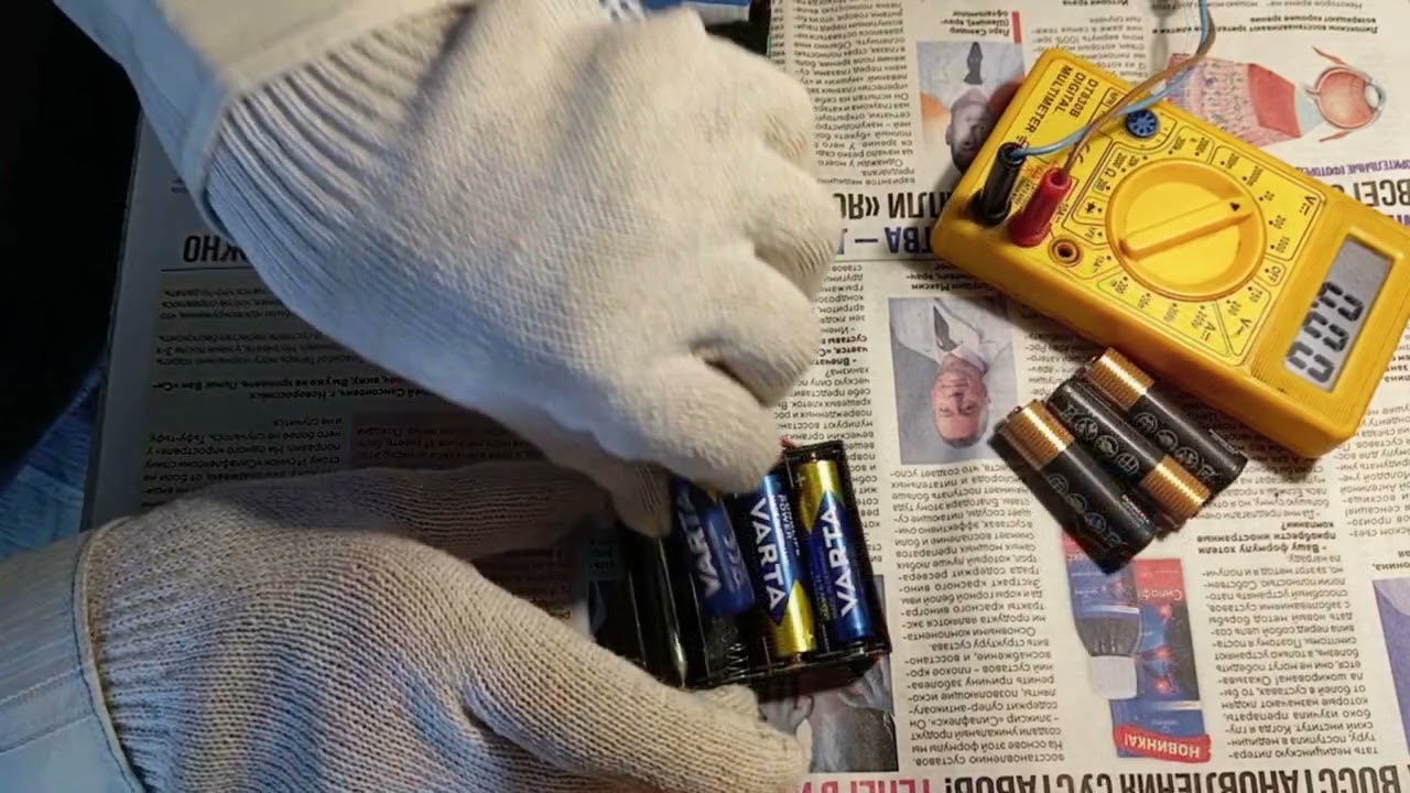 🔋 Реальная ёмкость алкалиновых батареек Duracell, Varta | ТЕСТЫ