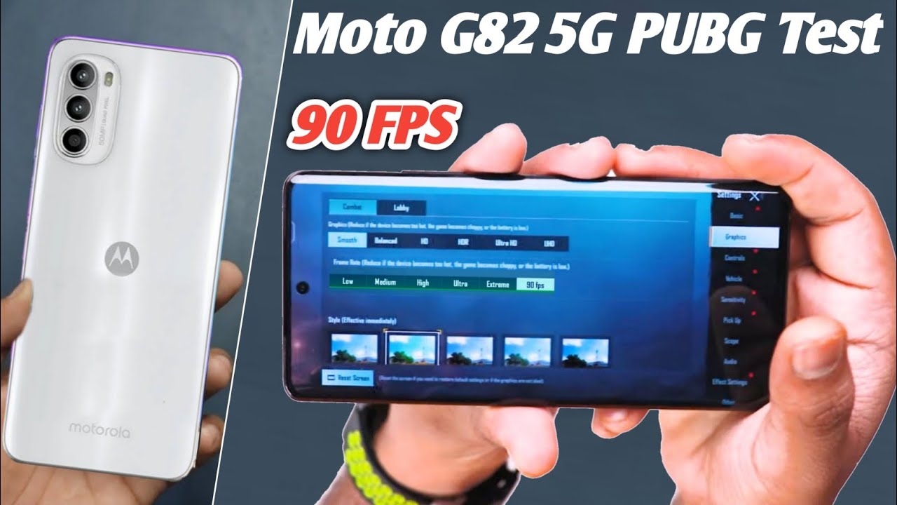 Moto G82 5G PUBG Test