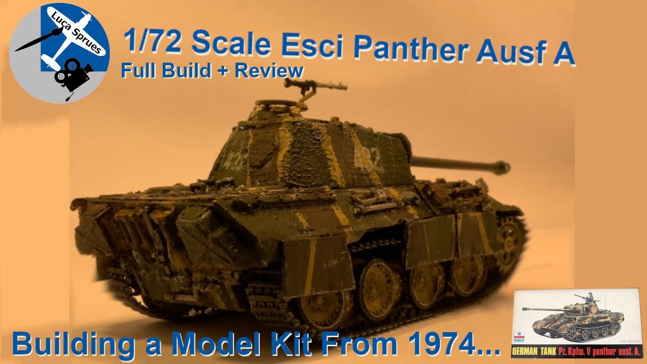 Building a Model Kit from 1974 - ESCI 1/72 Panther Ausf A Build and Review