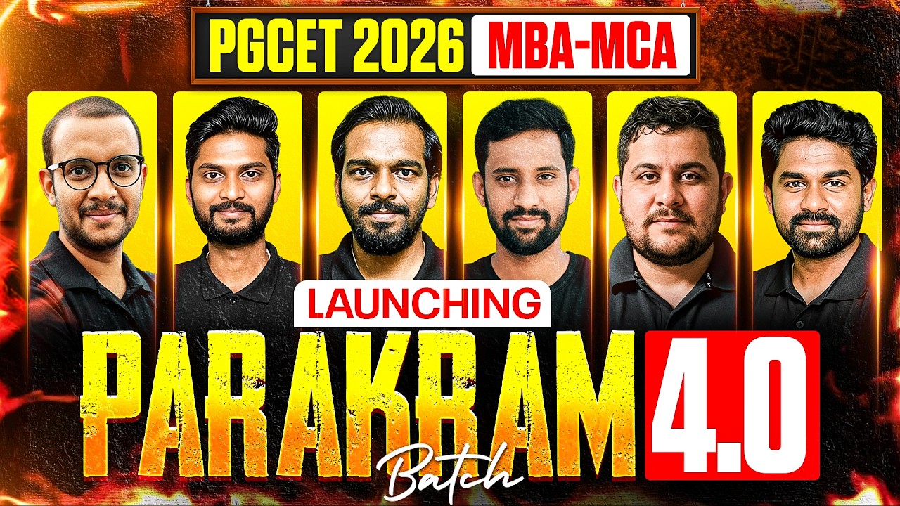 PGCET MBA MCA 2026 | PARAKRAM 4.O LAUNCHING🔥 | PGCET MBA| PGCET MCA #pgcet2026