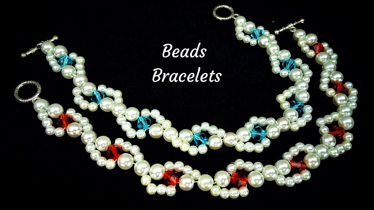 Easy beginner project.  Beaded bracelets. Bracelet design for diy bracelets