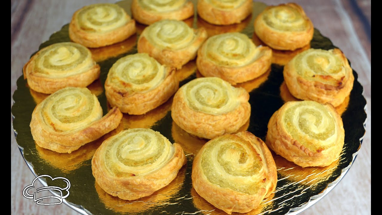 Pasteles de hojaldre con cabello de ángel. Receta muy fácil