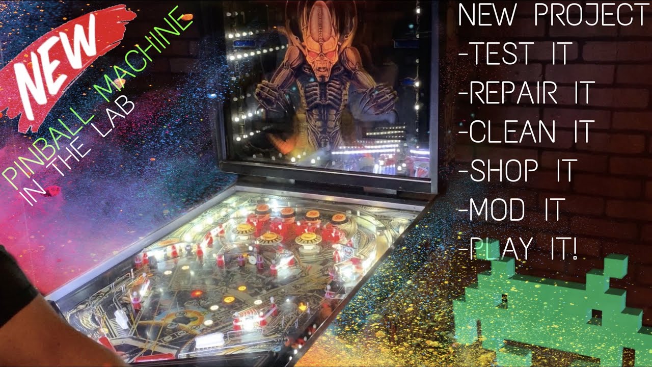 New: BALLY SPACE INVADERS Pinball Machine Is In THE LAB For Shop-Out
