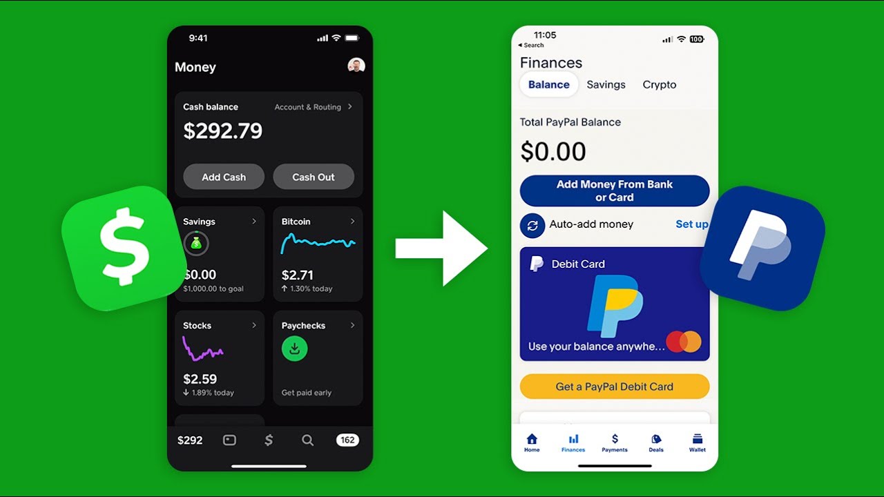Как перевести деньги из Cash App на PayPal