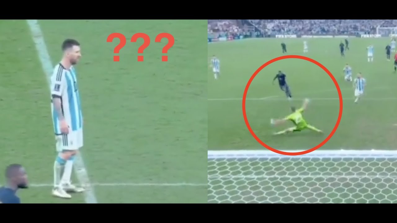 Messi's reaction to Emiliano Martinez's last minute save vs France