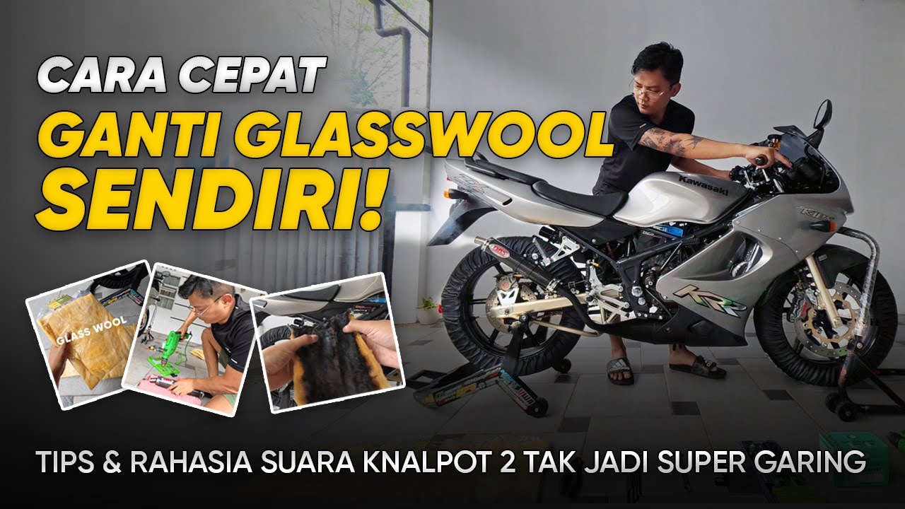 TUTORIAL GANTI GLASSWOOL KNALPOT 2 TAK‼️ SILENCER DBS CARBON, SUARA JADI GARING