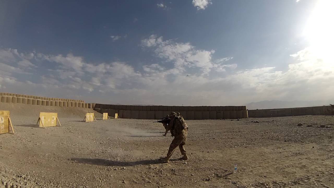 Shooting range at FOB Shank
