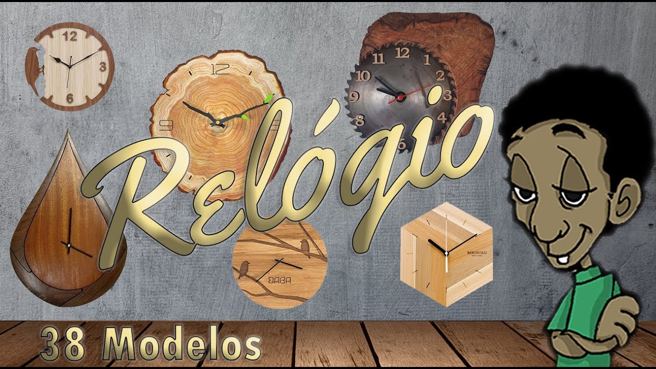 38 Ideias de Relógios em Madeira