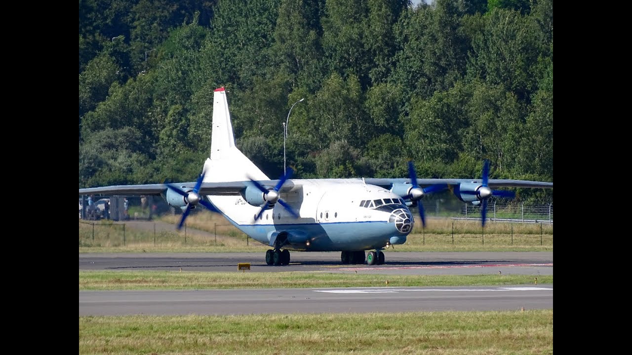 Cavok Air – Antonov An-12A (UR-CCP) | Engine Start-Up, Taxi and Takeoff at Luxembourg Airport