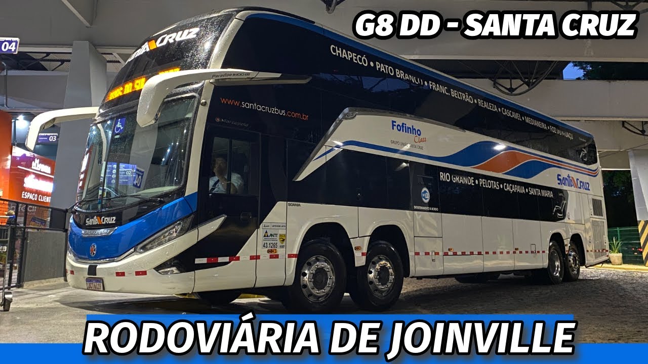 MOVIMENTAÇÃO na RODOVIÁRIA de JOINVILLE SC - O G8 DD FOFINHO CLASS da SANTA CRUZ!
