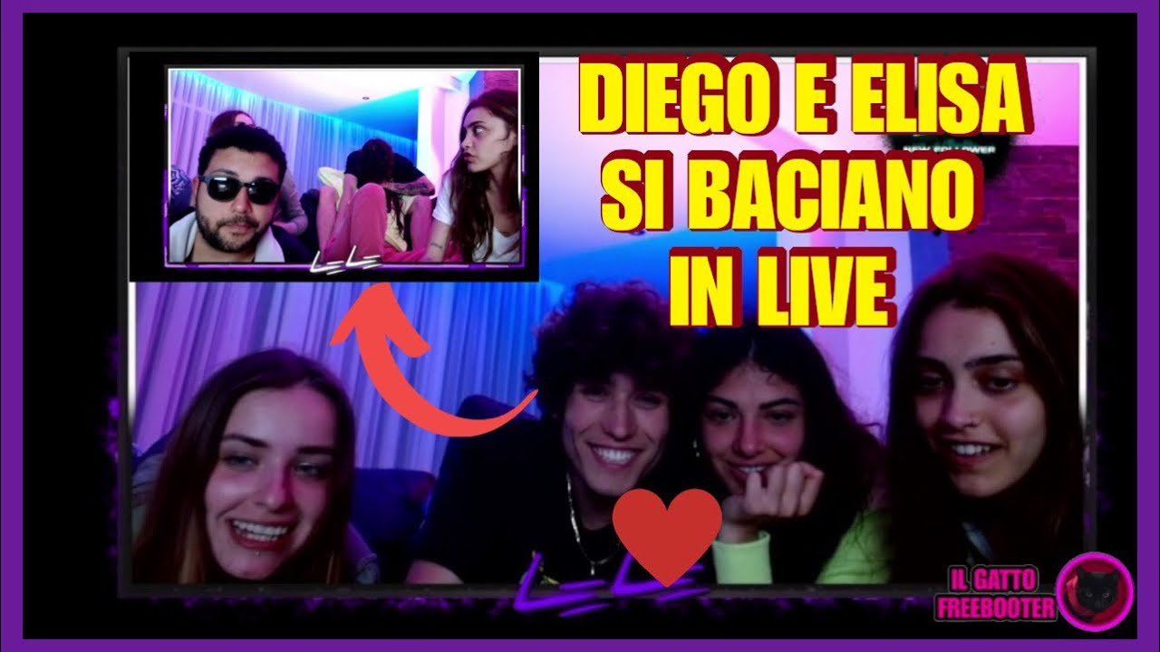 DIEGO LAZZARI E ELISA MAINO *UFFICIALMENTE FIDANZATI* SI BACIANO SU TWITCH | LELE GIACCARI LIVE