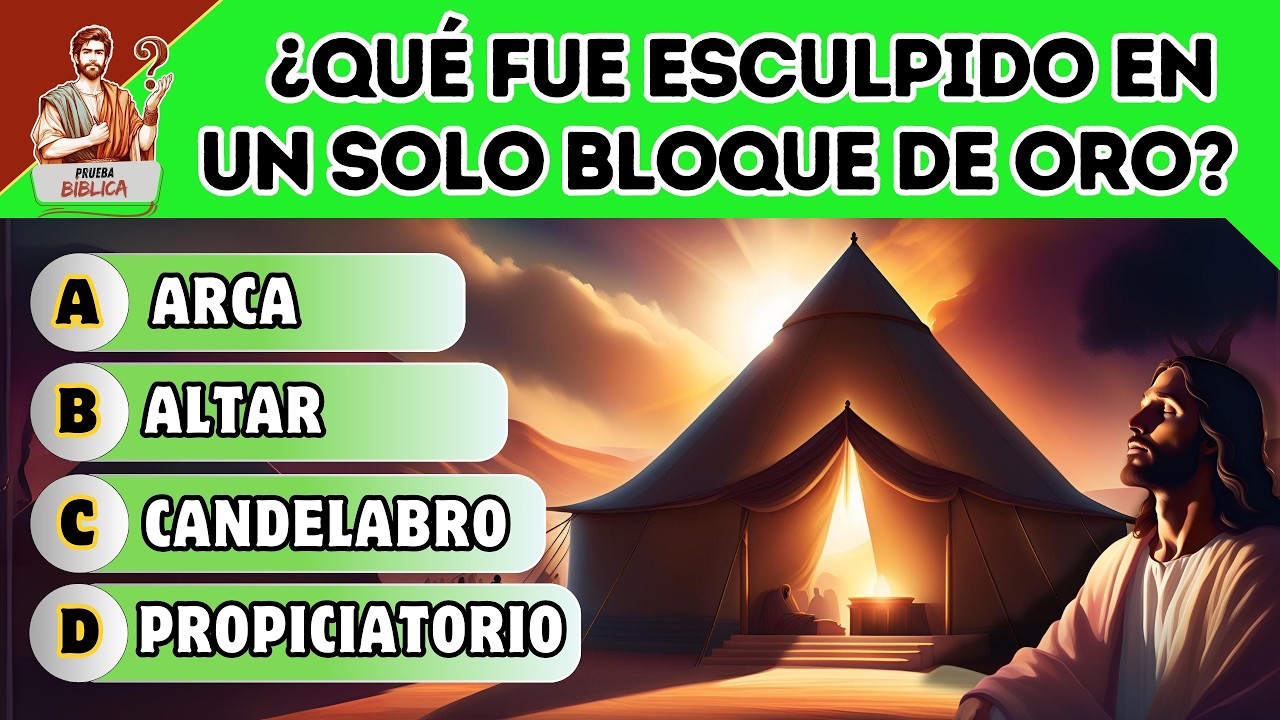 LOS MUEBLES DEL SANTUARIO  Quiz con 10 Preguntas Bíblicas de Nivel Difícil ¡Desafía tu Conocimiento!