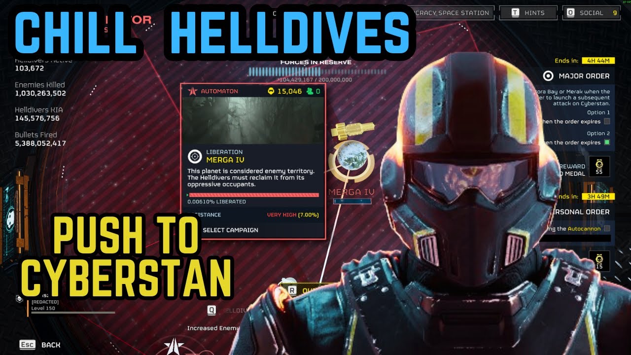 CHILL HELLDIVES | PUSH TO CYBERSTAN | HELLDIVERS 2 #helldivers2gameplay #helldivers2