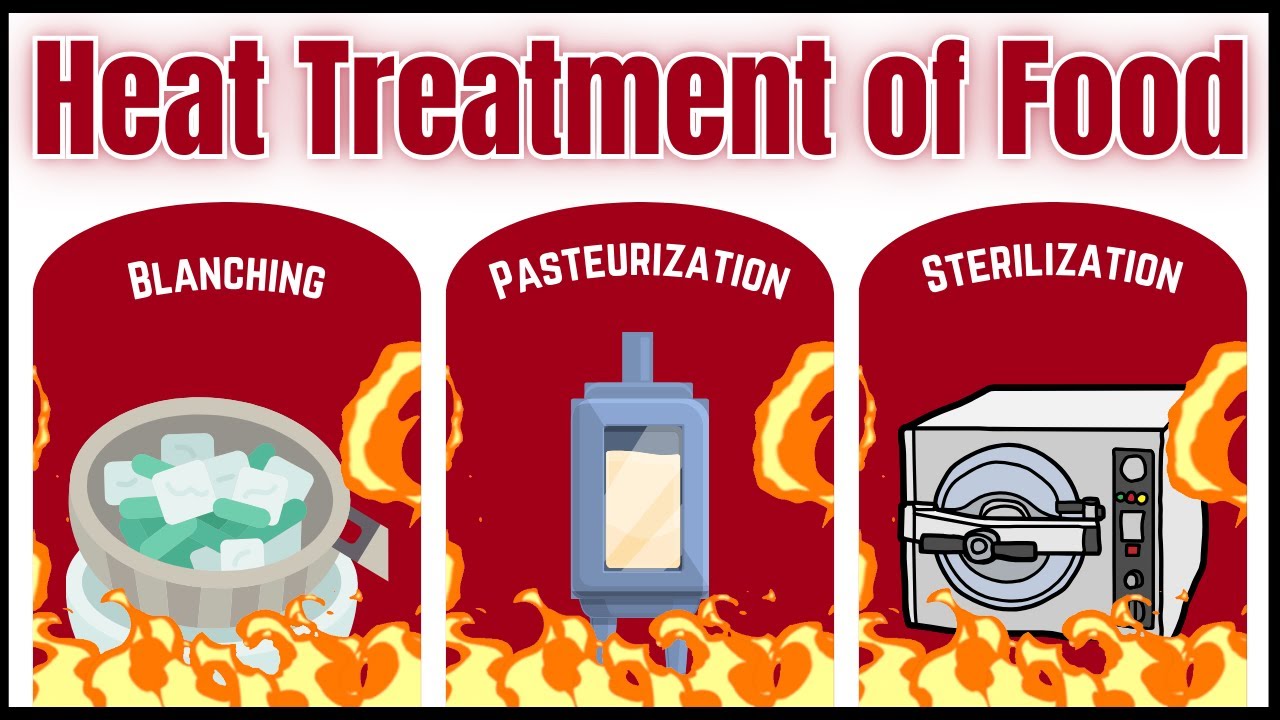 Heat Treatment of Food Preservation | Blanching, Pasteurization & Sterilization Explained