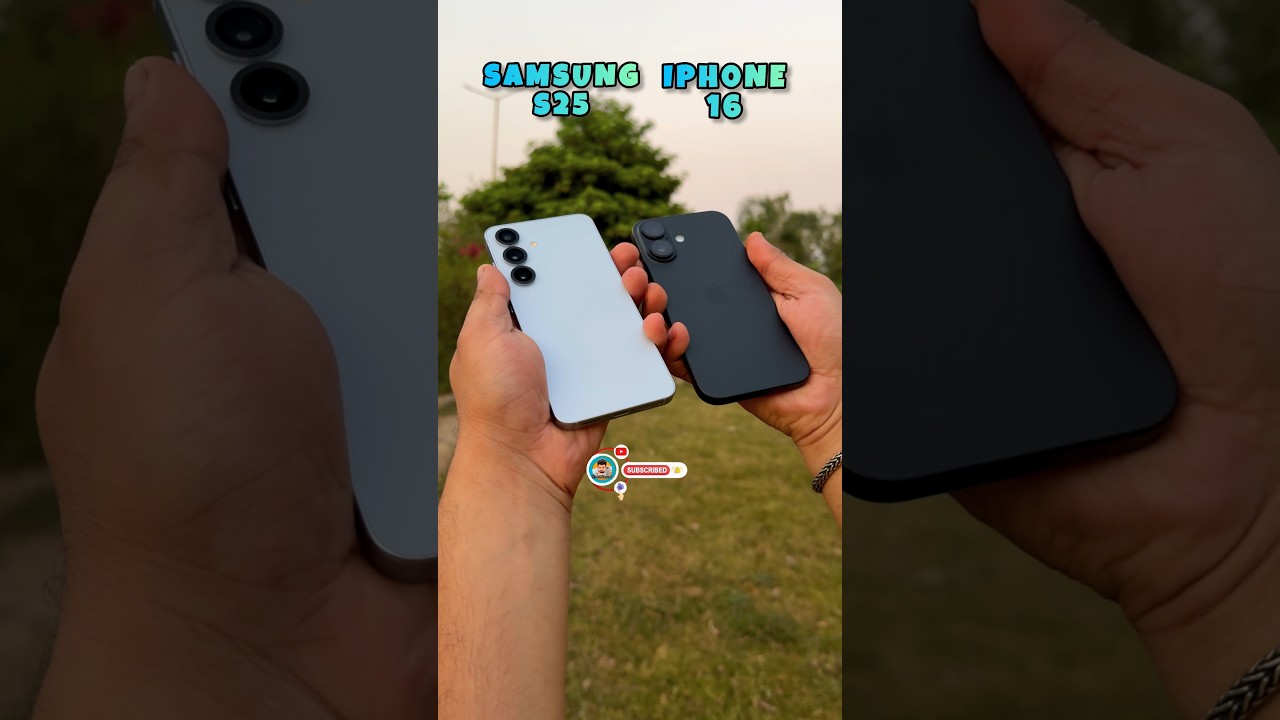Samsung Galaxy S25 Vs Iphone 16 Video Stabilization #shorts