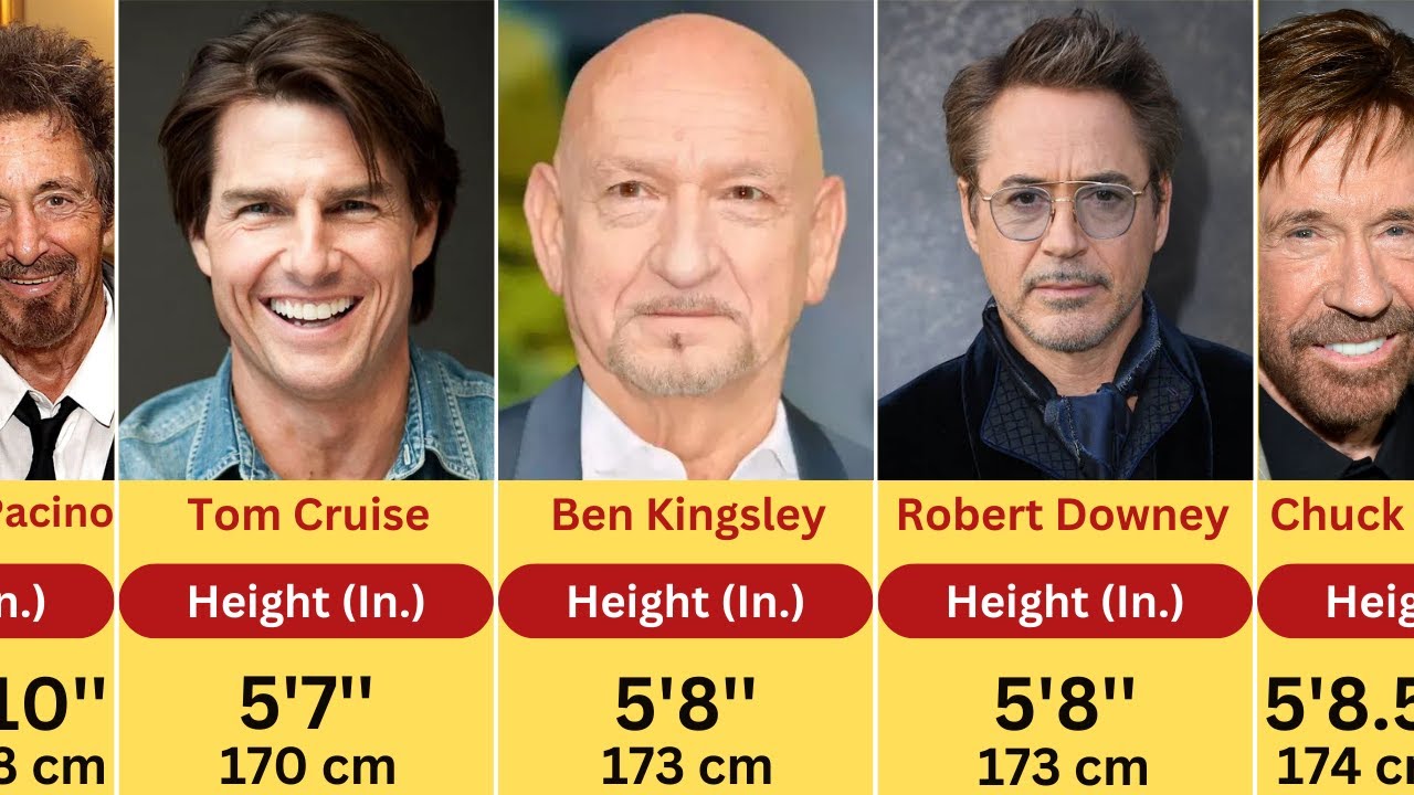 Heights of Hollywood Actors   Shortest to tallest | [PART 1]